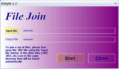 Comment assembler des fichiers avec hjsplit
